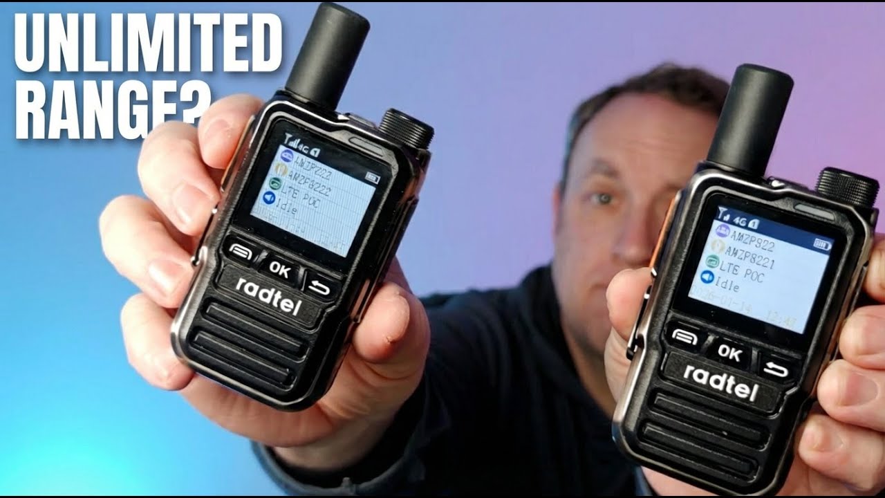 What to know about Push-to-Talk Over Cellular 4G Radios - Radtel P8 with included SIM cards