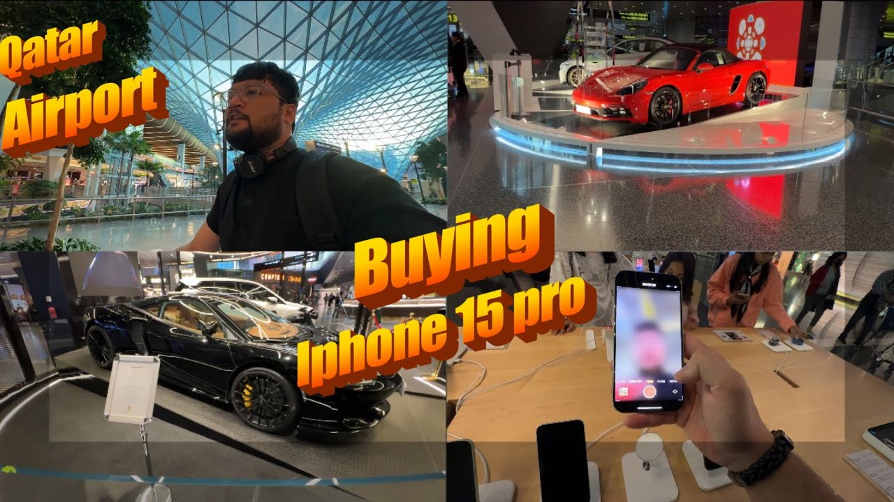 Buying iPhone 15 pro at Qatar // Qatar Airport // India to Amsterdam // Daily Vlog
