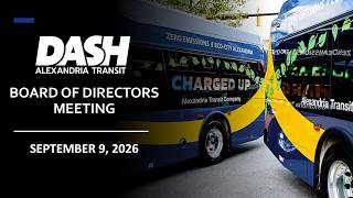 Alexandria Transit Company (DASH) Board of Directors Meeting | September 9, 2026 screenshot 4
