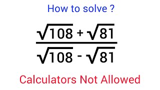 Math Olympiad |  Can you solve this ? |  A Nice Square Root Math Simplification Problem