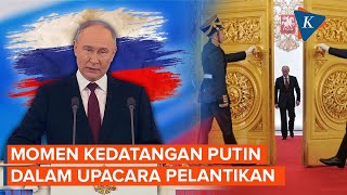 Momen Kedatangan Putin Jelang Upacara Pelantikannya, Diapit Pengawalan Ketat