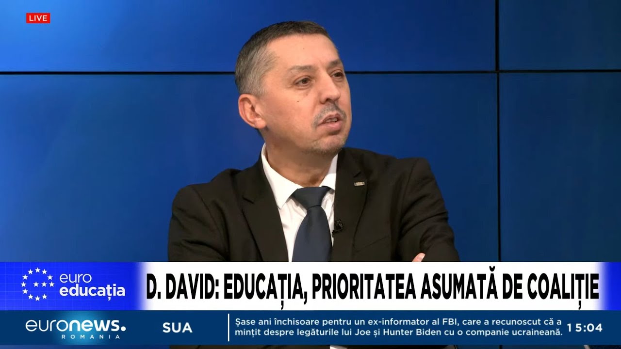 EuroEducatia. EXCLUSIV.  Interviu Daniel David, ministrul Educației