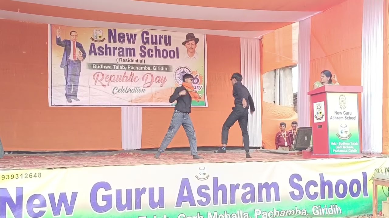 Main hoon don performance by the students of New Guru Ashram School on Republic Day
