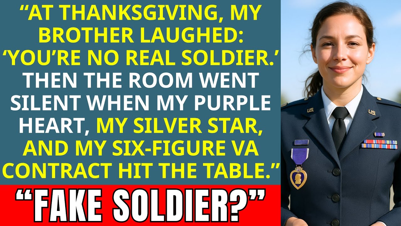At Thanksgiving, My Brother Said ‘You’re No Real Soldier!’… Then He Saw My Purple Heart