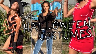 15 Easy, Last Minute Halloween Costumes Using Only Clothes I Already Own ✖ Spooky Season 2019