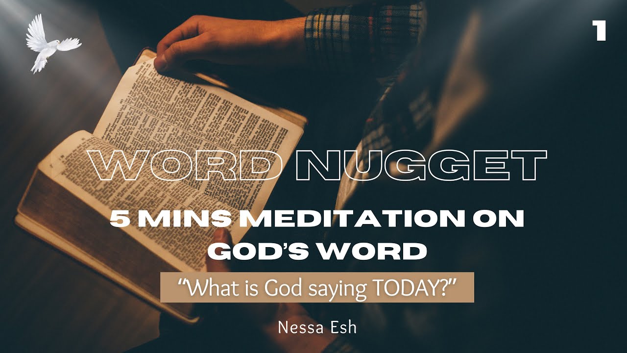 5 mins meditation - "What is God saying TODAY?" | Nessa Esh