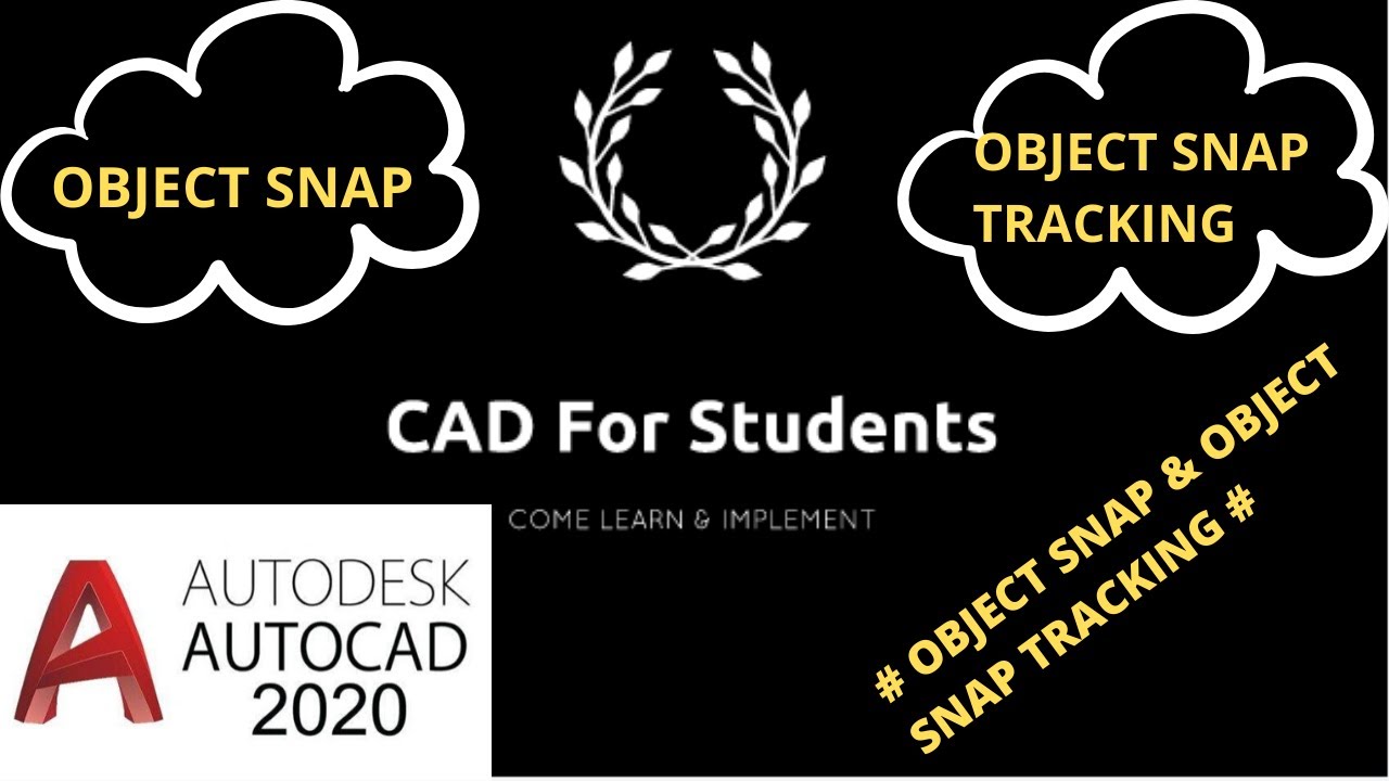 AUTOCAD 2020 : Object snap & Object snap tracking - YouTube