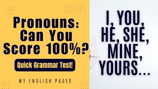 Pronouns in English Grammar Quiz | Test Your Pronoun Skills (ESL English Practice)