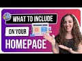 What to include on your homepage to increase conversions 