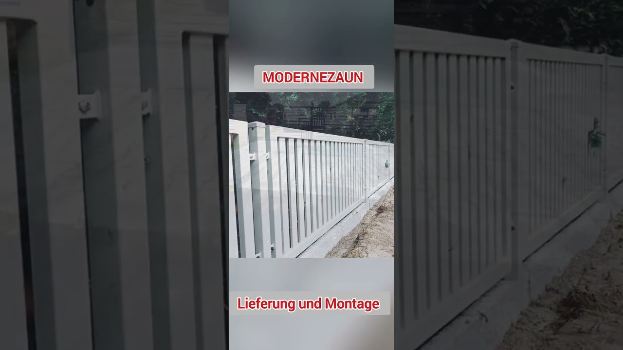 Moderne Zaun aus Polen.
