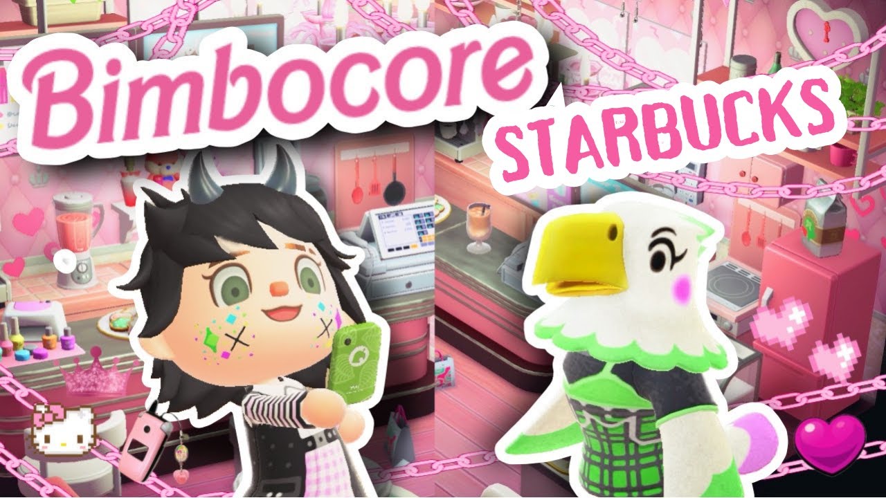 Building Bimbocore Starbucks Because I Can ACNH YouTube