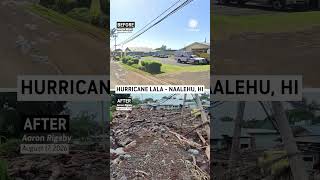Before and After Hurricane Lala in Hawaii