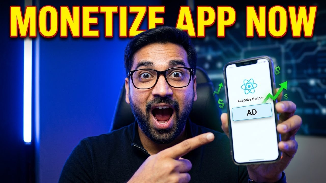 How to Add AdMob in React Native App (2026) | Adaptive Banner Ad - YouTube