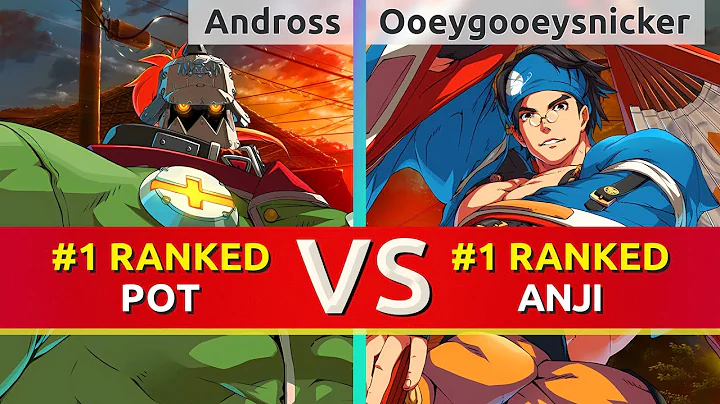 GGST ▰ Andross (#1 Ranked Potemkin) vs Ooeygooeysnicker (#1 Ranked Anji). High Level Gameplay