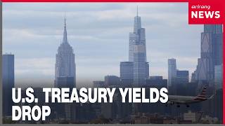U.S. 10-year Treasury yield falls below 5% as investors seek safety