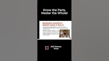 44. Why  Morphological Description is important? #Morphology #Linguistics