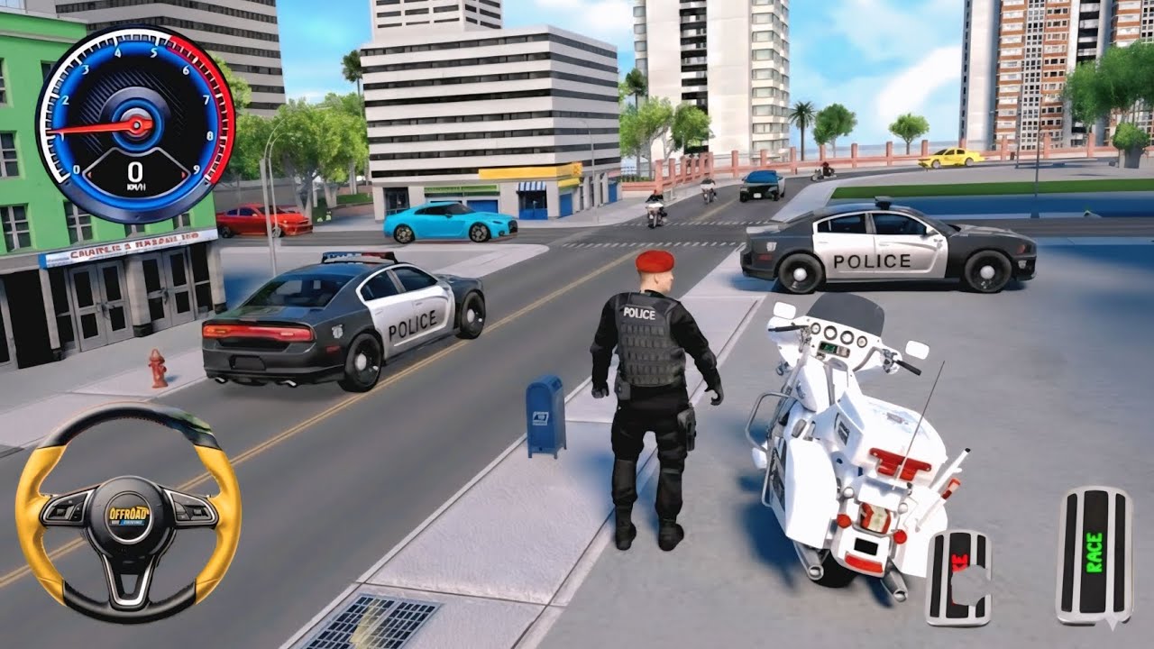 💥Police Car Chase Simulator 3D 💥 Real Cop Car Driving Game 2025 | Android Gameplay 