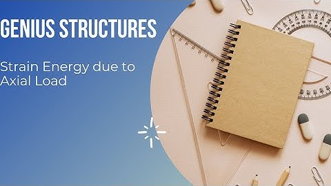 Strain Energy due to Axial Load @geniusstructures9759