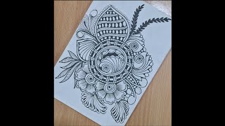#pattern 32 zentangleart stepbystep for beginners #doodle#zen#zentangle#mandala#tangle#zentangleart