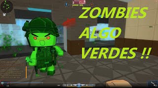 Brick Force Modo Zombie:UN POQUITO DE ZOMBIES VERDES