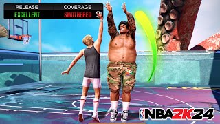 I Made a Glitched 400 POUND SHARPSHOOTER on NBA 2K24..