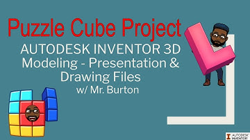 Puzzle Cube Exploded View (Autodesk Inventor 2023)
