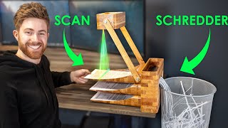 Papierkram-Organizer mit Auto-Scanner & Schredder bauen
