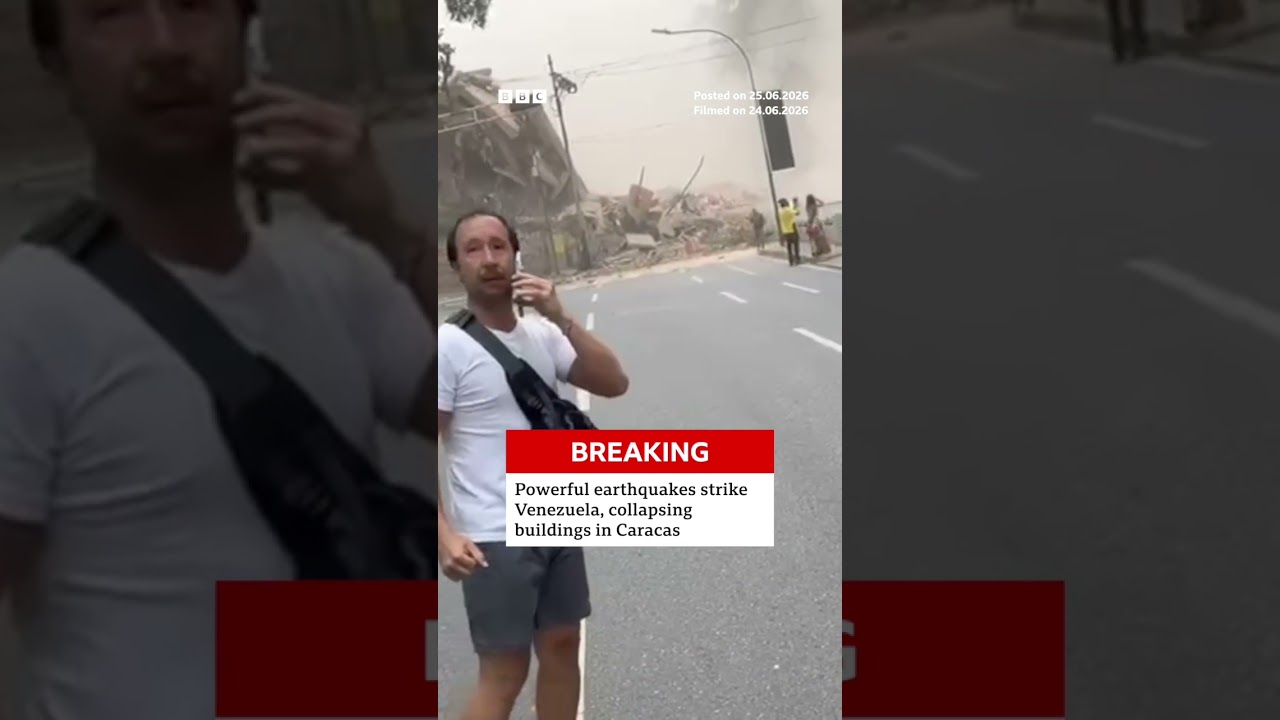 Two major earthquakes strike Venezuela. #BBCNews