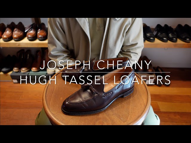 Joseph Cheaney HUGH Tassel Loafers, Dark Brown, Union Works
