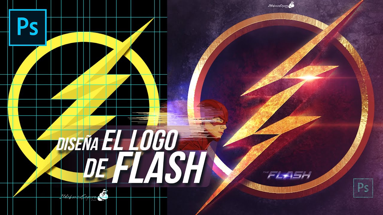 Logo de Flash desde cero con Photoshop by @ildefonsosegura - YouTube