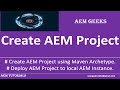 Aem dev 1  create aem project using maven archetype