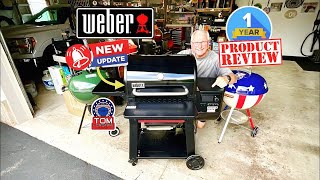 Weber Searwood Pellet Smoker-Grill / One Year Review! / What Works, What Doesn’t / Modifications!