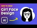 Flat Illustration Tutorial: Girl's Face in Adobe Illustrator