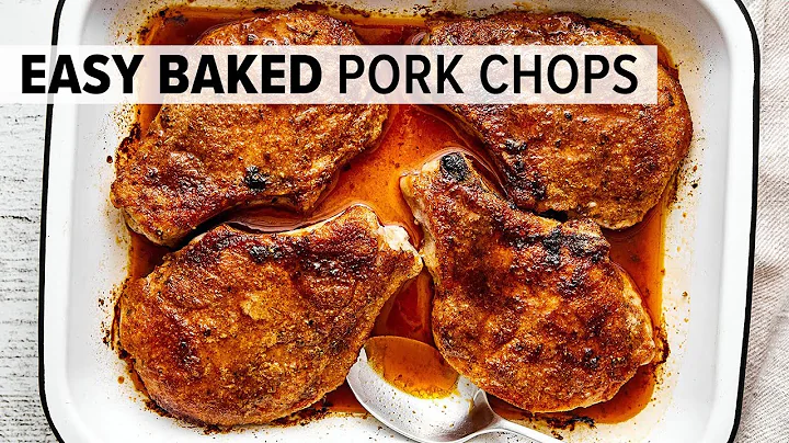 The Easiest BAKED PORK CHOPS in 25 Minutes (Simple Dinner Recipe!)