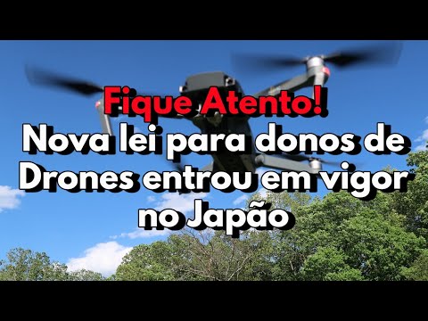 Nova lei de drones do Japão entrou em vigor e agora todos os drones precisam ser registrados