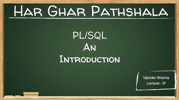 PL/SQL an Introduction, Features of PL/SQL and PL/SQL Block Structure