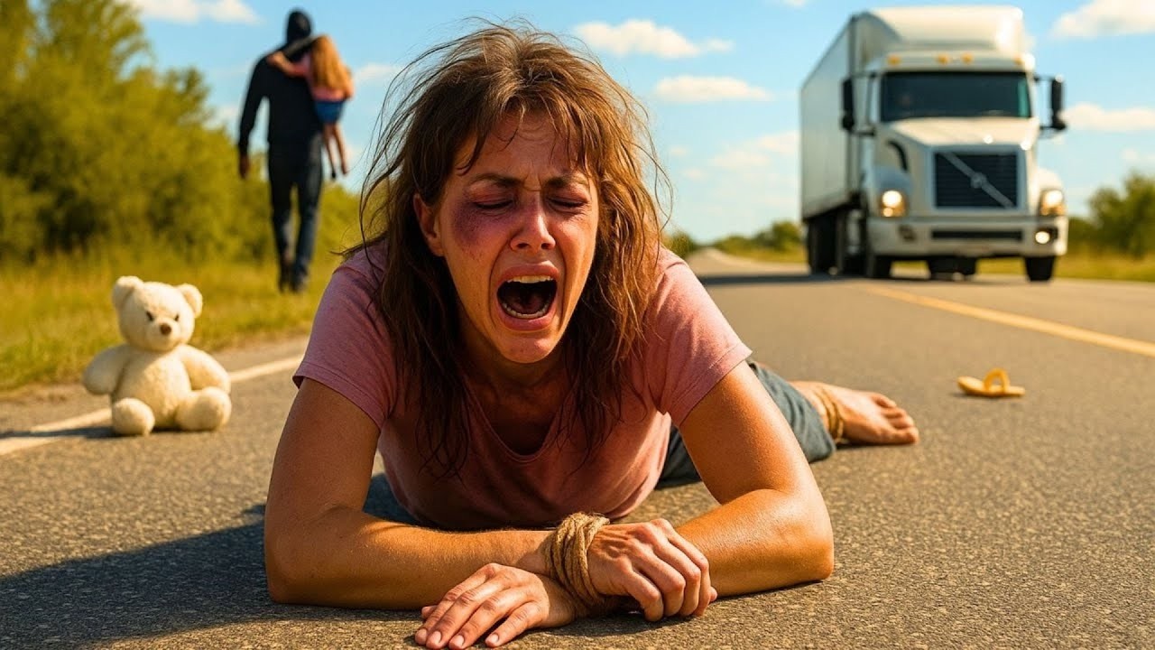 Camionero solitario encuentra ex marido SEQUESTRANDO a la hija de ella    entonces hace esto
