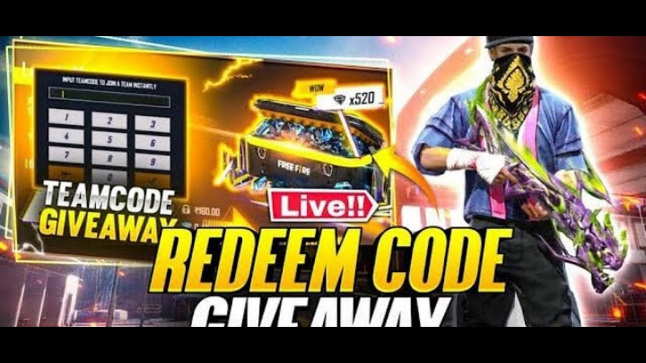 Free Fire Live Redeem Code Giveway Custom Room - YouTube