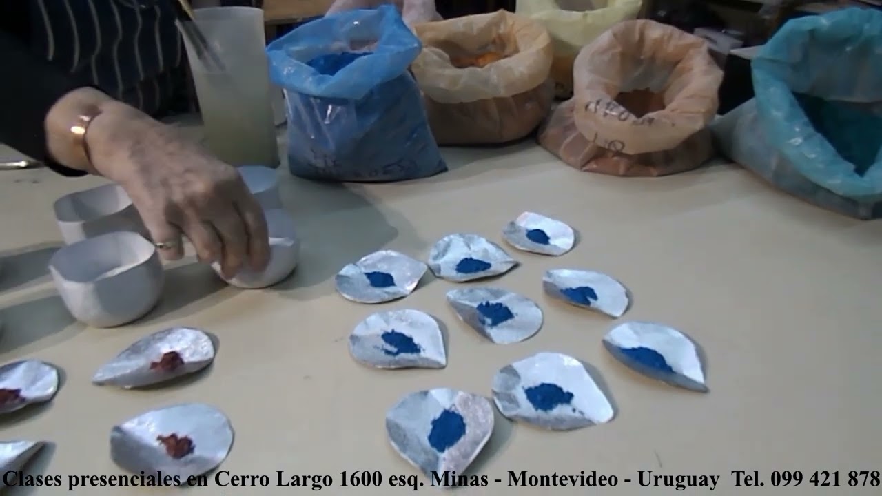 CLASE 34 ESMALTES CERÁMICOS COLOREADOS