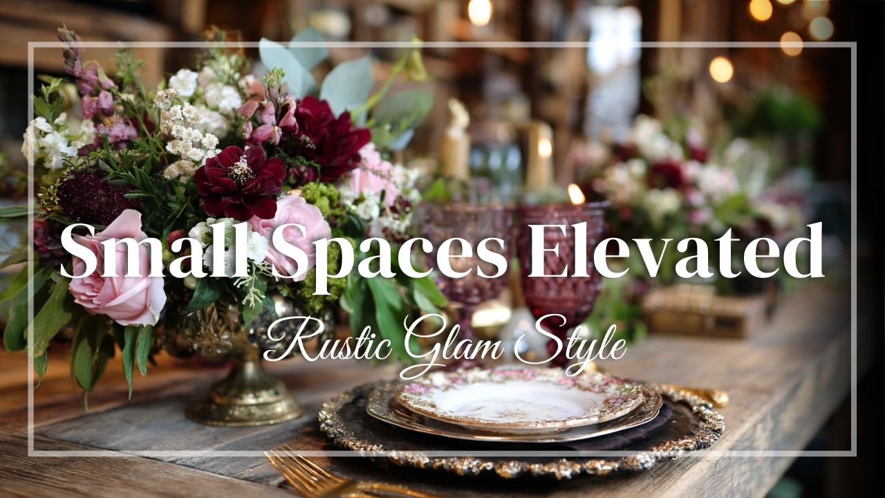 Rustic Glam Home Decor for Narrow Rooms ✨ Vintage Luxury That Maximizes Small Spaces