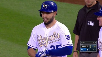 CWS@KC: Hosmer lines a two-run single to left