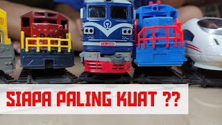 Tes Tarik Lokomotif Kereta Api Mainan yang Pas di Rel Fenfa