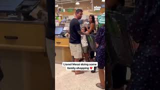 Lionel Messi was spotted at a Publix in Miami shopping with his family ❤ (via @whoopsee.it) #shorts