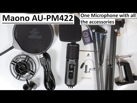Maono condenser microphone set review - AU PM422