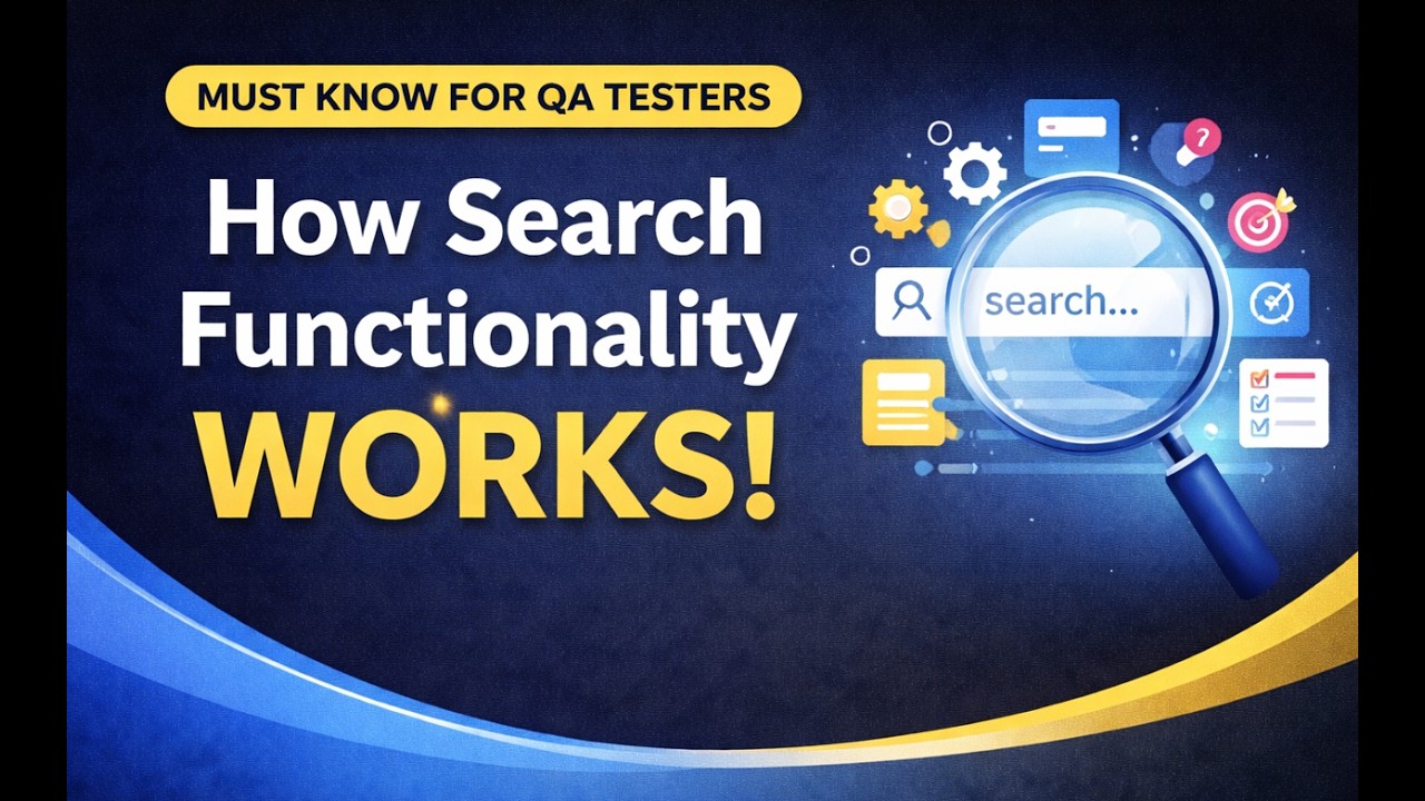 How Search Functionality Works? | Must-Know for Tester Interviews - YouTube