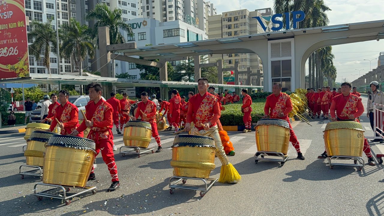 Full Nhơn Nghĩa Đường múa ở VSIP 1 Bình Dương / mùng 14 tết 2026