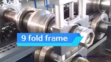 Cabinet frame profiles 9 fold production line