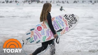 Surfers Hold ‘Paddle Out’ Memorial For George Floyd | TODAY