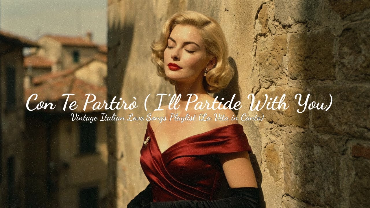 Con Te Partirò ( I’ll leave with you) 🚤 Vintage Italian Love Songs Playlist (La Vita in Canto)