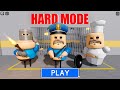 Hard mode barrys prison run roblox  full walkthrough game
